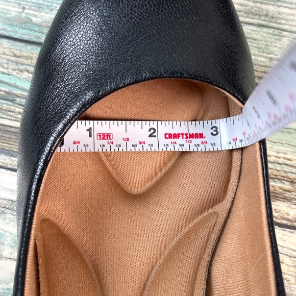 Comfortiva Womens 10M Classic Pumps Black Leather Dress Formal Comfort Work Shoe - Picture 8 of 10